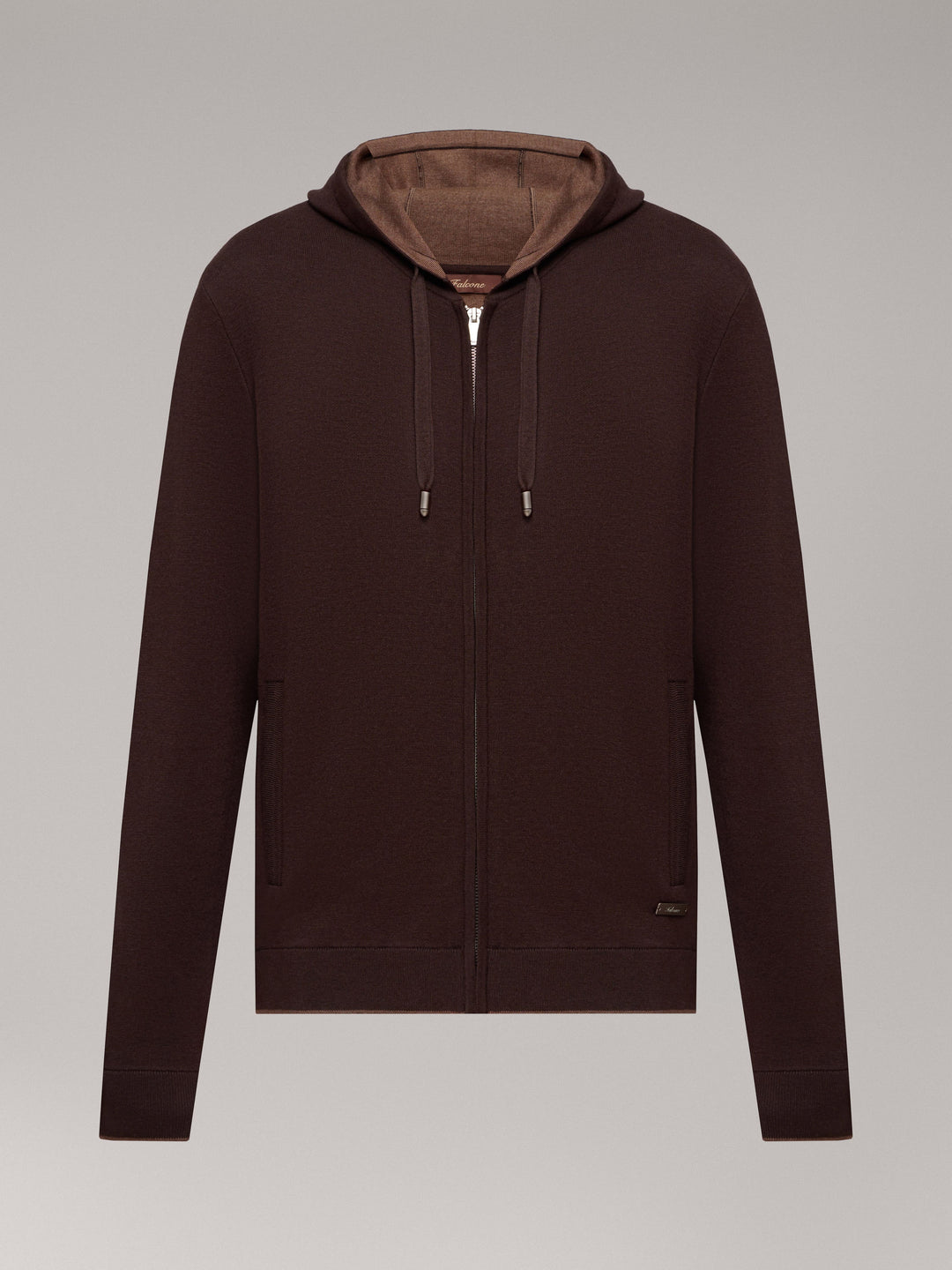 Porto Zip Hoodie — Deep Chocolate