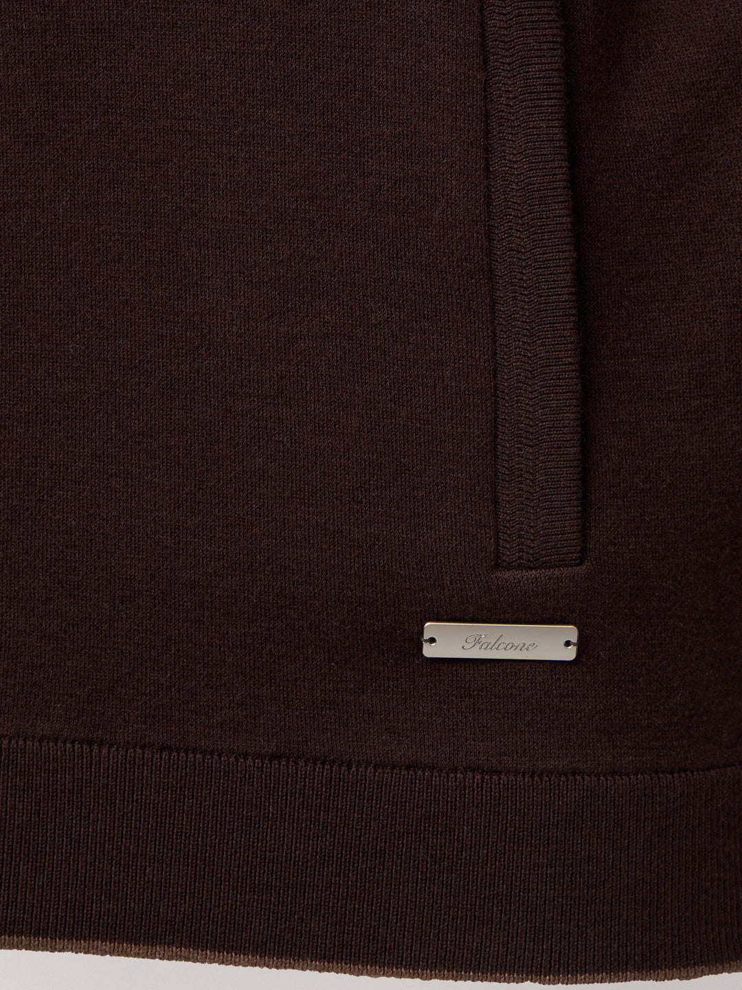 Porto Zip Hoodie — Deep Chocolate