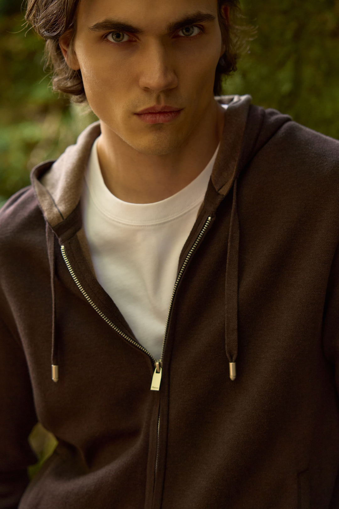 Porto Zip Hoodie — Deep Chocolate
