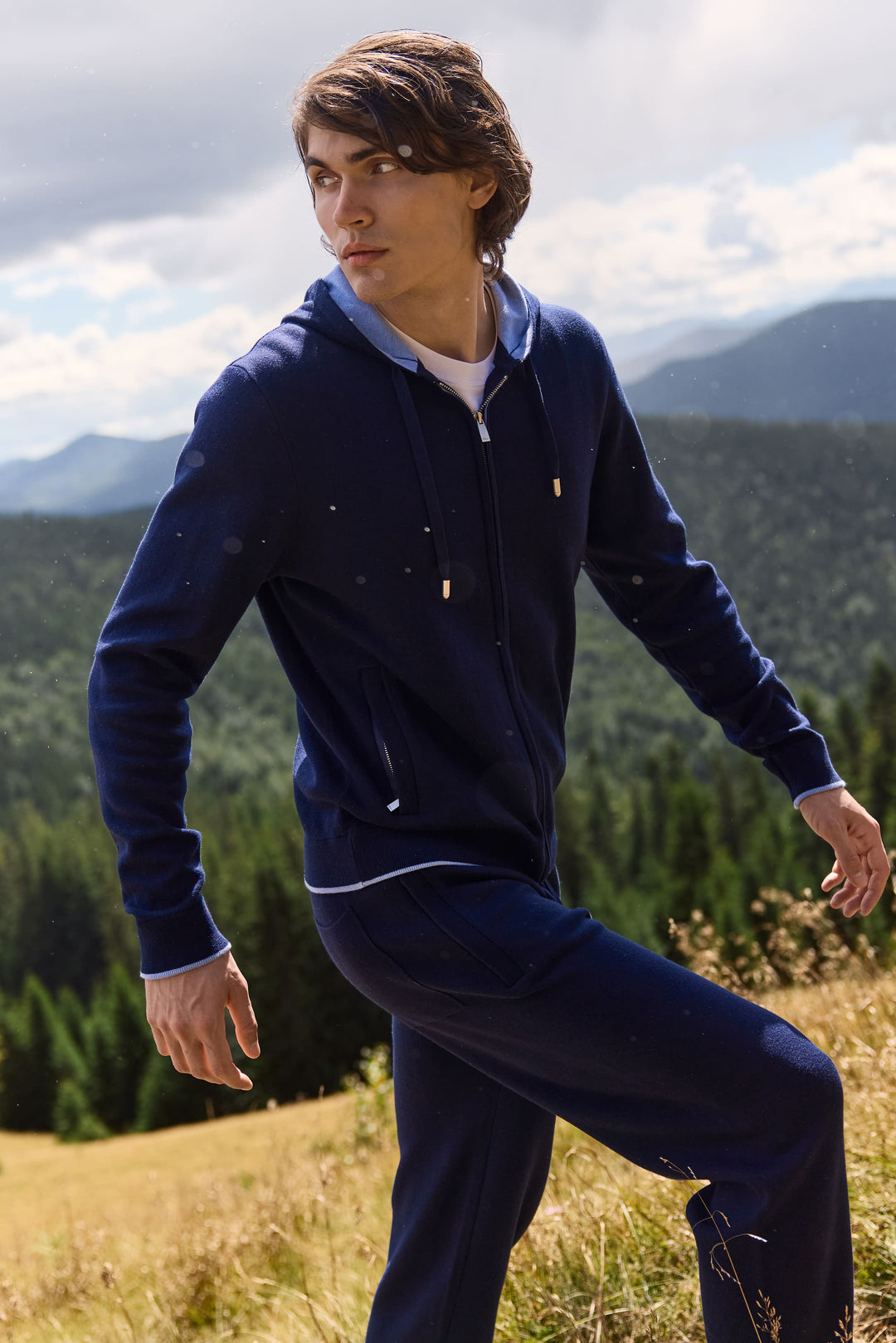 Porto Zip Hoodie — Midnight Navy