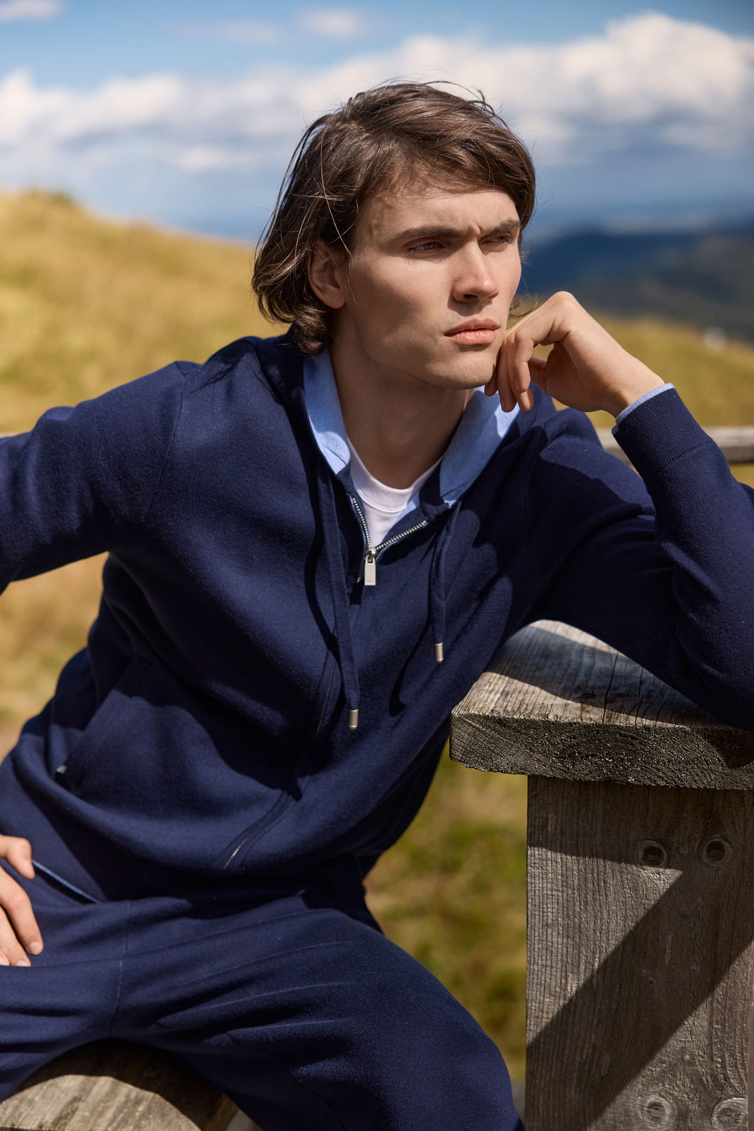 Porto Zip Hoodie — Midnight Navy