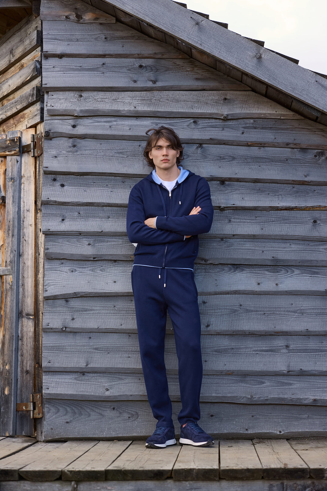 Porto Zip Hoodie — Midnight Navy