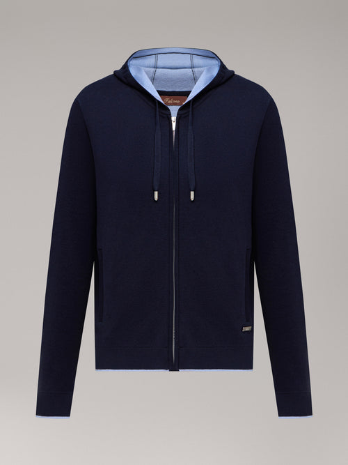 Porto Zip Hoodie — Midnight Navy
