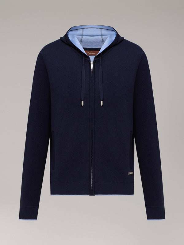 Porto Zip Hoodie — Midnight Navy