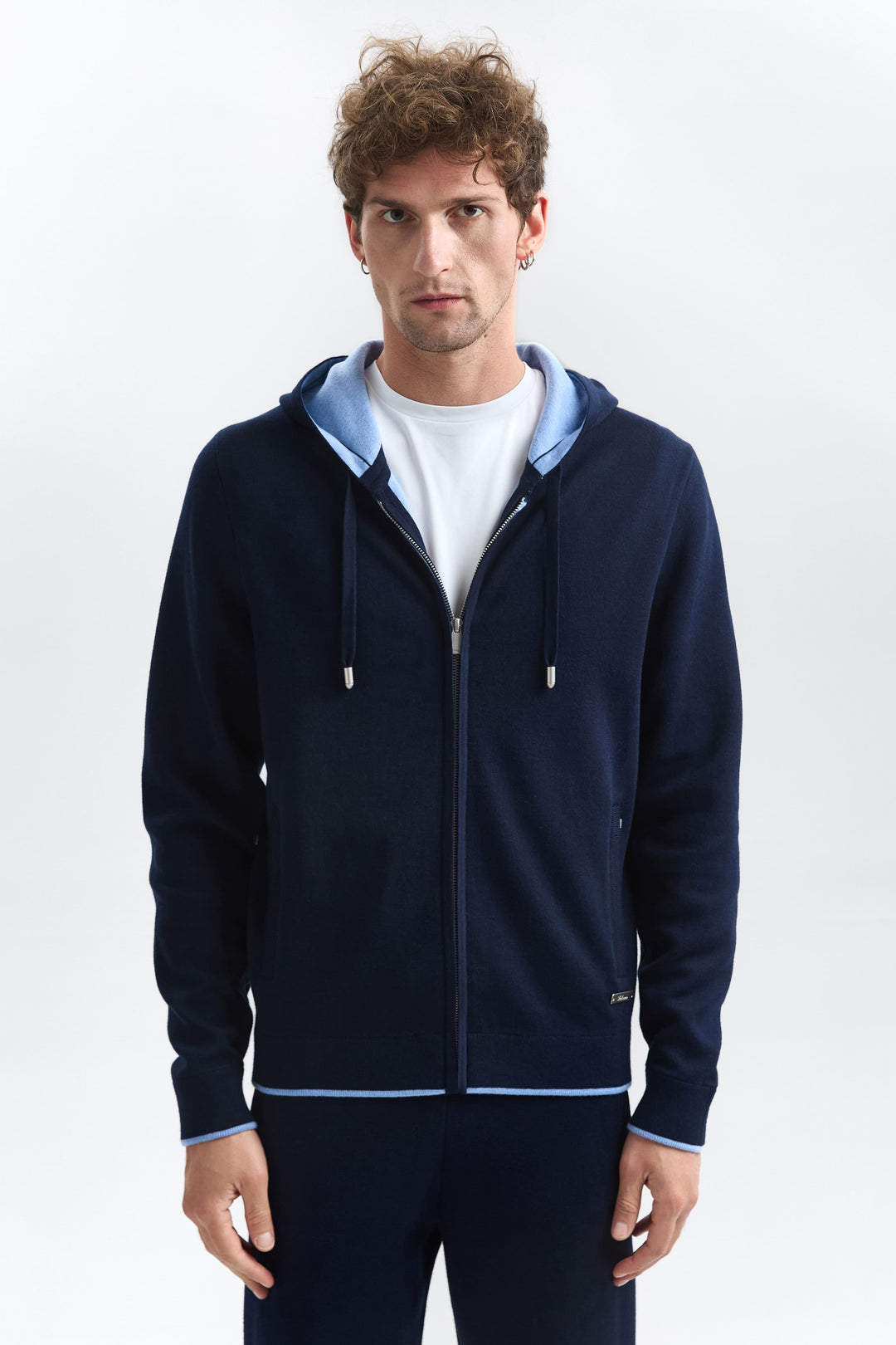 Porto Zip Hoodie — Midnight Navy