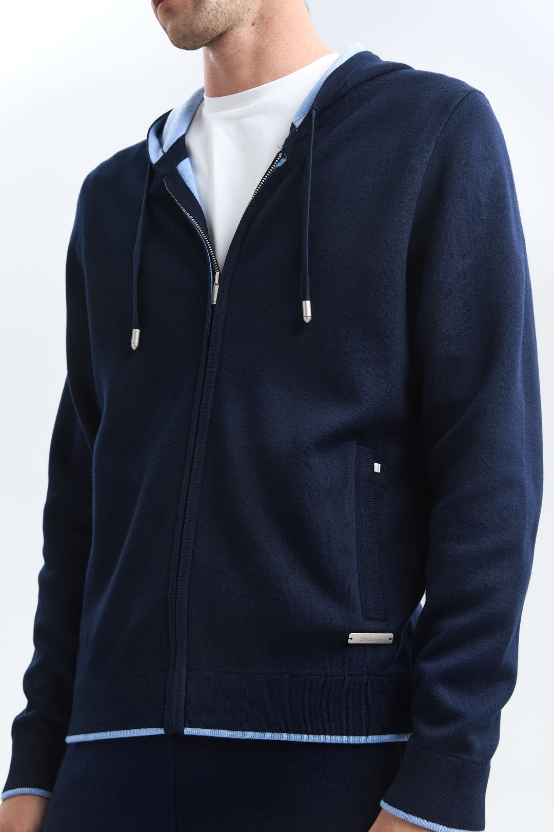 Porto Zip Hoodie — Midnight Navy